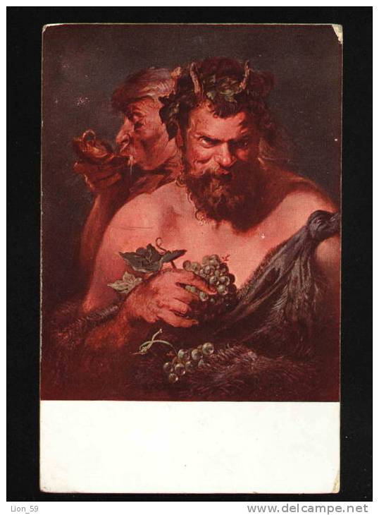 Flemish Painter,  Peter Paul Rubens - Zwei Satyrn TWO SATYRN DEUX SATYRES Publisher: O.Z.M. Pc 20546 - Fairy Tales, Popular Stories & Legends