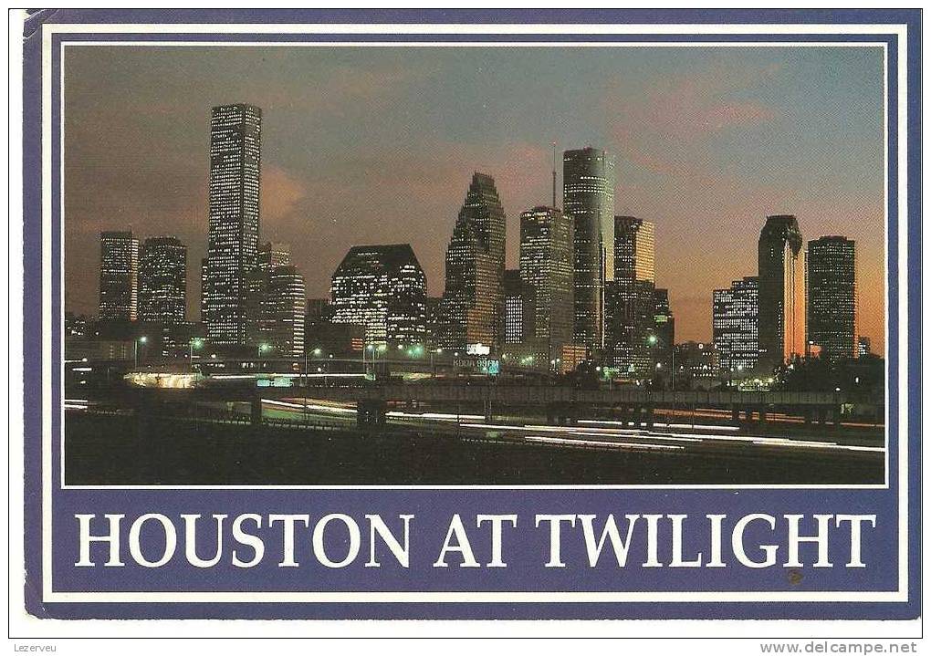CP ETATS UNIS HOUSTON AT TWILIGHT SKYLINE - Houston