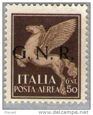 Italia Italy Italien   1943-44  G.N.R. Posta Aerea  50c.   MNH - Mint/hinged