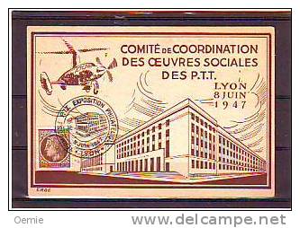 COMITE DE COORDINATION DES OEUVRES SOCIALES DES PTT DU 8 JUIN 1947 - Lettres & Documents