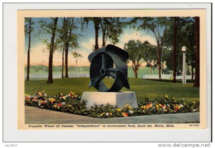 Propeller Wheel Off Steamer Independence In Government Park, Sault Ste. Marie, Michigan - Other & Unclassified