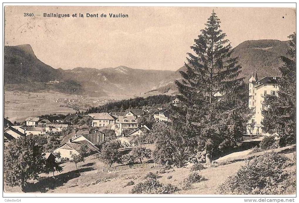 SUISSE   BALLAIGUES 1918 - Ballaigues