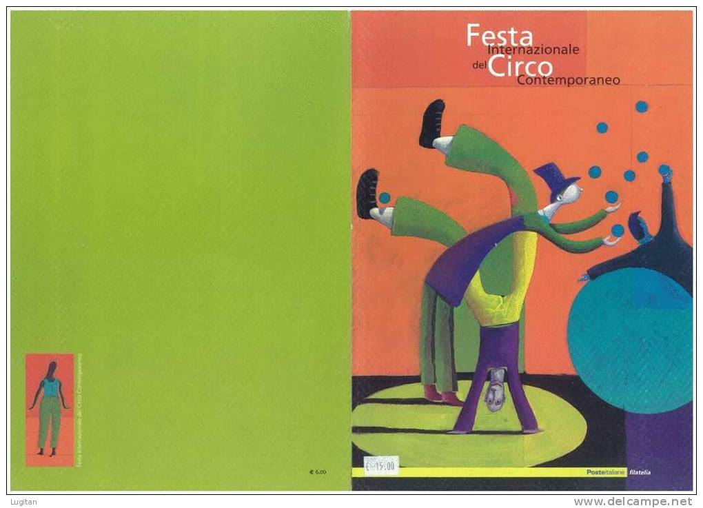 Prodotti Filatelici: Folder Poste Italiane: Festa Internazionale Del Circo Contemporaneo - Paquetes De Presentación