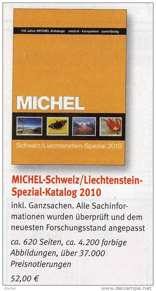 Schweiz/Liechtenstein Spezial Briefmarken Michel Katalog 2010 Neu 52€ - Andere & Zonder Classificatie