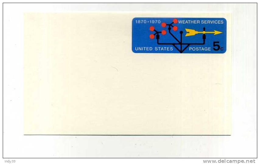 - ETATS-UNIS . 1870-1970 . WEATHER SERVICES . CARTE SOUVENIR . - Cartes Souvenir