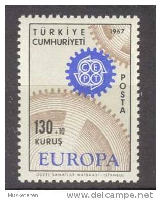 Turkey 1967 Mi. 2045   130 (K) + 10 K Europa CEPT MNH - Unused Stamps