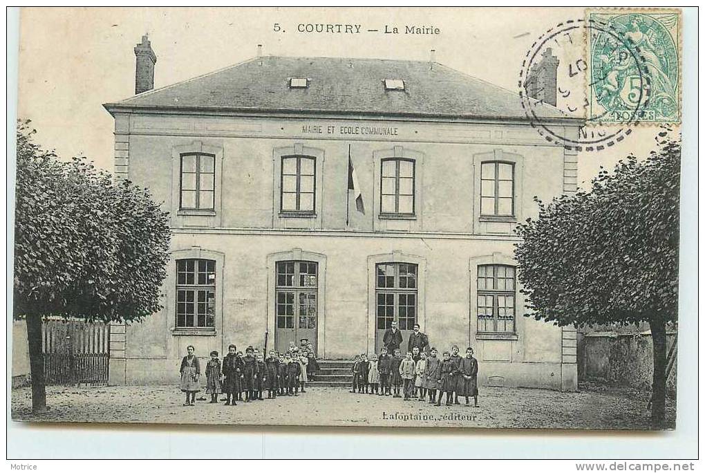 COURTY    -     La Mairie; école Communale. - Other & Unclassified