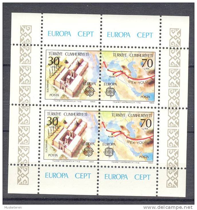 Turkey 1982 Mi. Block 21 Miniature Sheet Europa CEPT MNH - Nuovi