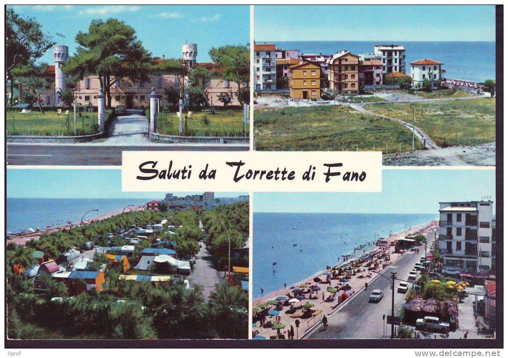 Torrette  Di Fano (Pesaro)Vedutine E Saluti - Fano