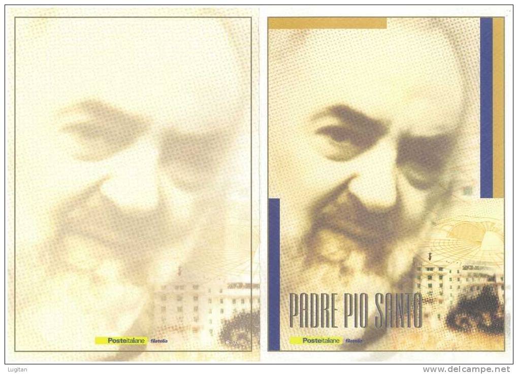 Prodotti Filatelici: Folder Poste Italiane  Religione - Santi - Padre Pio Santo - Folder