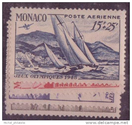 MONACO N° 32/35* PAR AVION NEUF AVEC CHARNIERE - Luchtpost