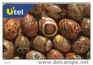 # UKRANIA UTEL-1 Easter Eggs  Urmet   Bon Etat - Oekraïne