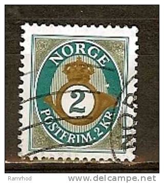 NORWAY 2009 Posthorn - 2k Green And Silver FU - Usados