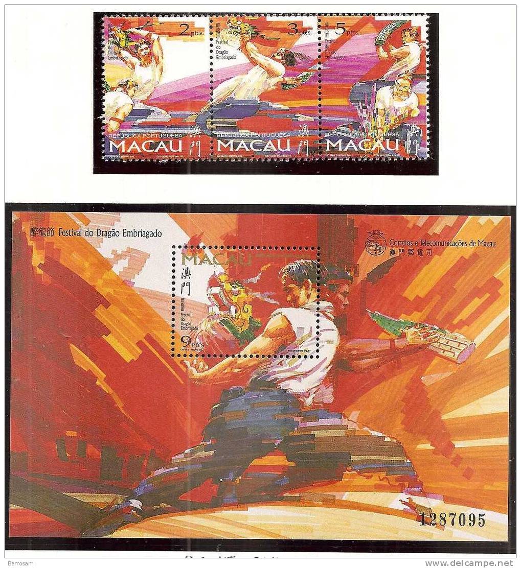 Macao1997: Michel 913-15,Block45mnh** - Judo