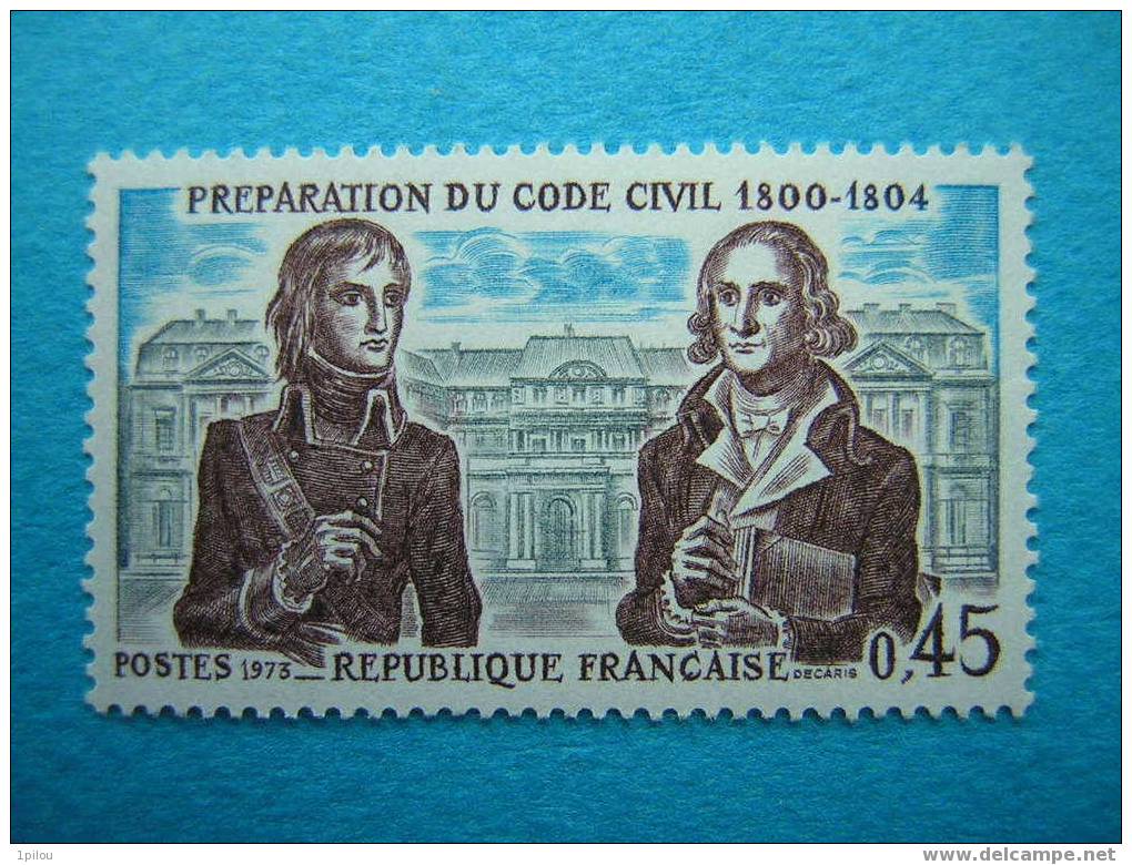 FRANCE : N° 1774   NEUF** BONAPARTE, JEAN PORTALIS. Préparation Du Code Civil. - Napoleón