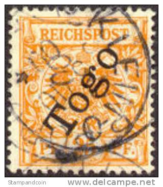 German Togo #5 Used 25pf From 1897 - Togo