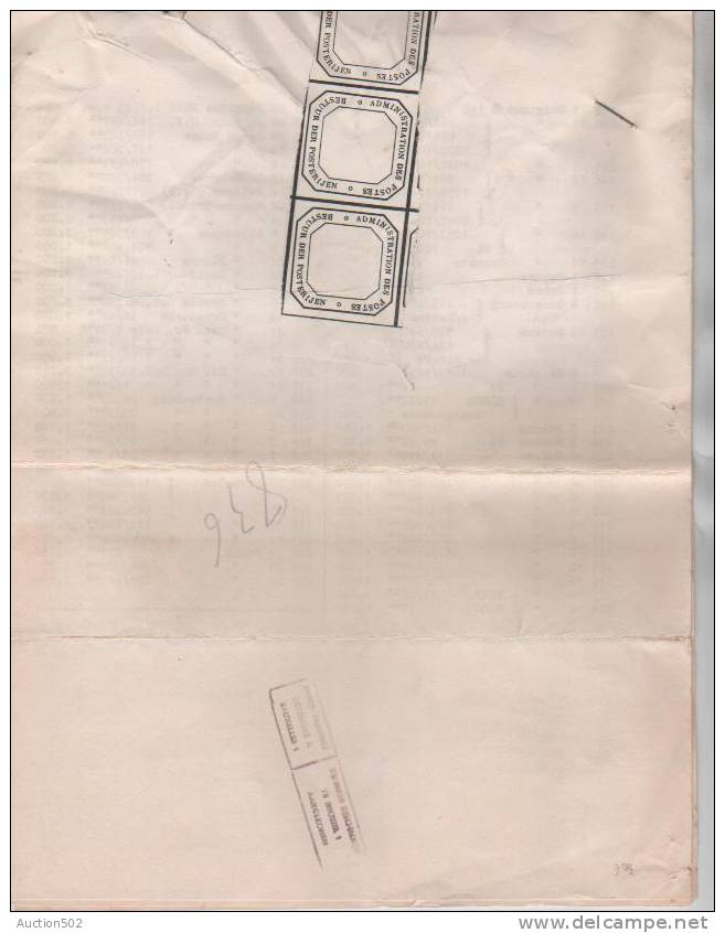 TP 1173 S/bulletin De La Société De Timbrologie Tarif Imprimé Bande De Réparation&Gff Mauve Envoi ... à BX1 3591 - Cartas Accidentadas