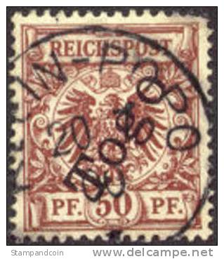 German Togo #6 XF Used 50pf From 1897 - Togo