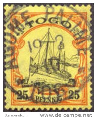 German Togo #11 XF Used 25pf From 1900 - Togo