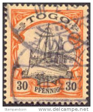 German Togo #12 SUPERB Used 30pf From 1900 - Togo