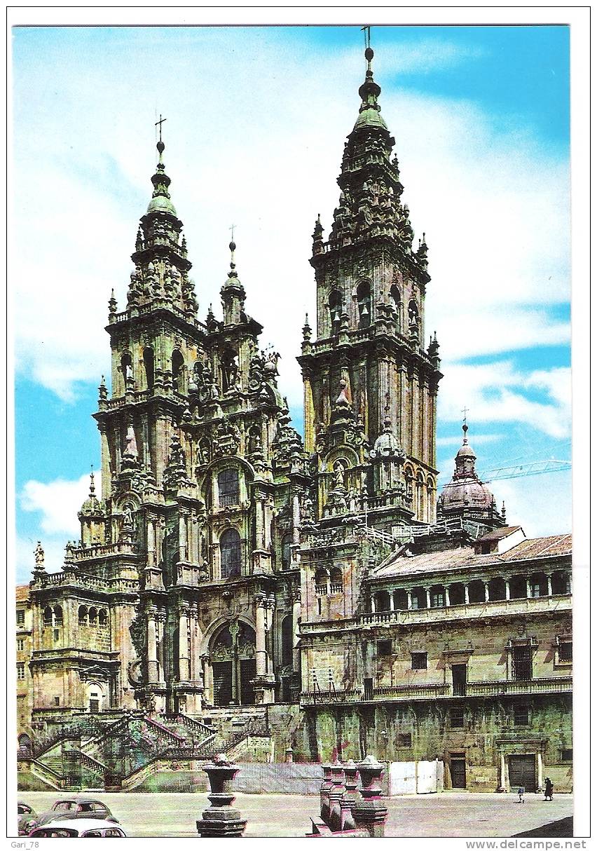 SANTIAGO De COMPOSTELA : CATHEDRALE - Façade Du Obradoiro - Santiago De Compostela