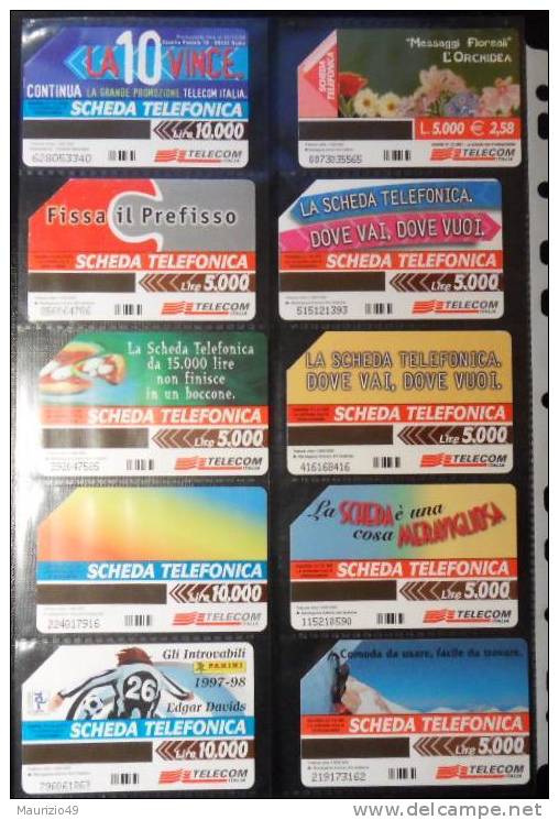 NR 2 Lotto 10 Schede Telefoniche - Collezioni
