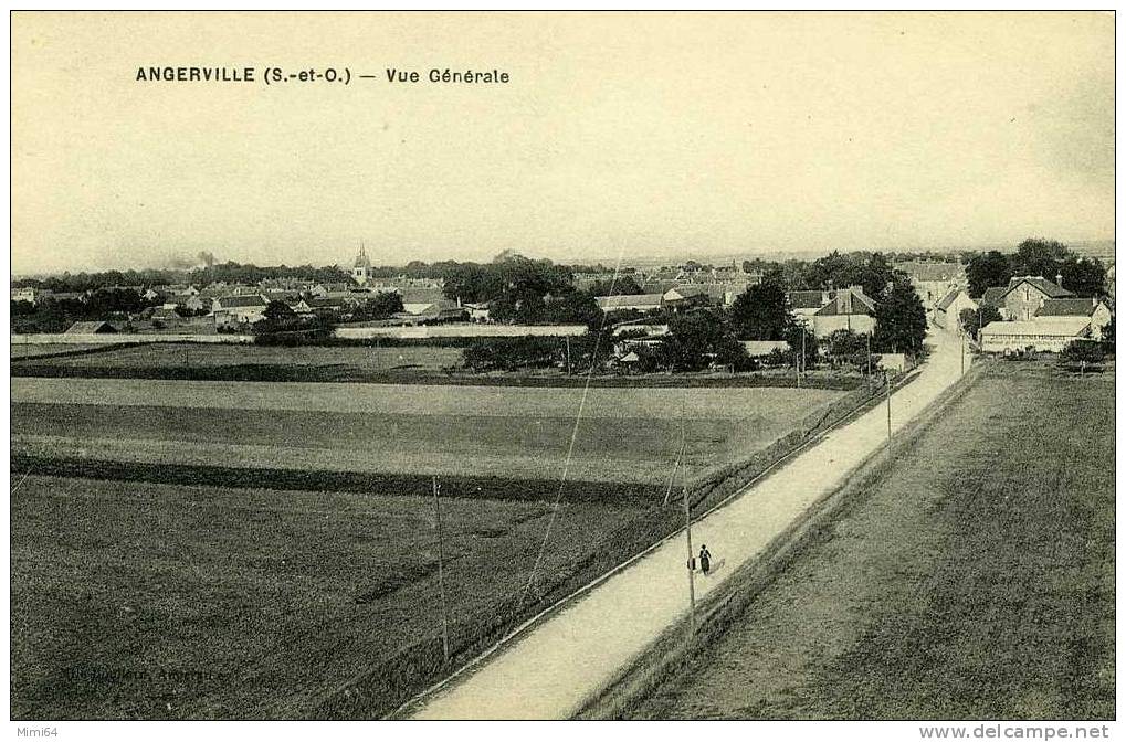 91 . ANGERVILLE . VUE GENERALE . - Angerville