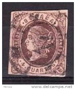 M 2405,Espagne, Yv.no. 54, 1862, Oblitere - Gebruikt