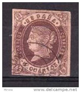 M 2786, Espagne, Yv.no. 54, 1862, Oblitere - Usati