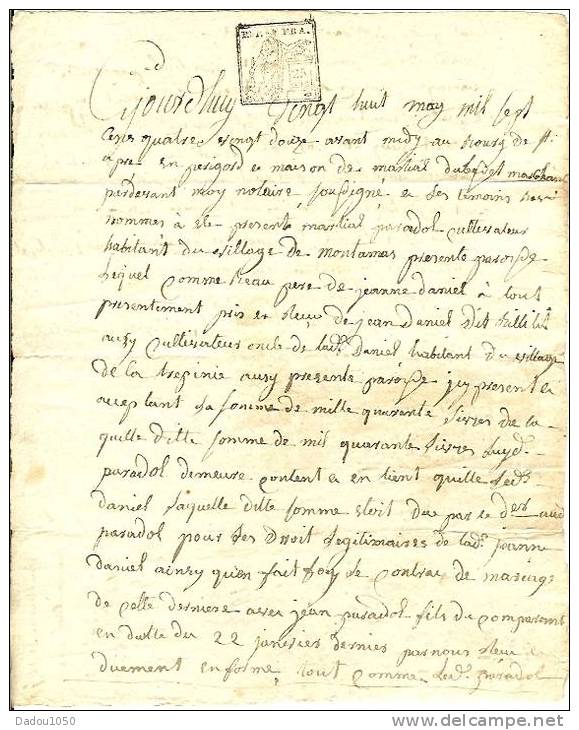 Document 1792 - Cachets Généralité