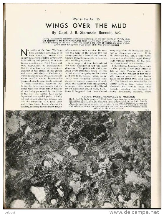 (PASSCHENDAELE Et Environs) «Wings Over The Mud » Article Complet  De 5 Pages Dont 10 Photos Dans Le Texte - Engels