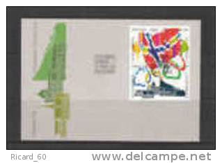 Fdc De Norvège,1100-03 Se Tenant,jeux Olympiques De Lillehammer,  Drapeaux, Anneaux Olympiques - Unused Stamps