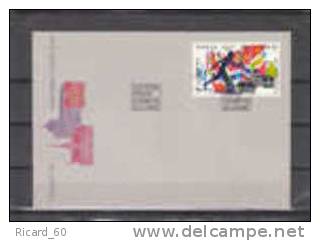 Fdc De Norvège,1100-03 Se Tenant,jeux Olympiques De Lillehammer,  Ski De Fond, Porteur De La Flamme Olympique - Unused Stamps