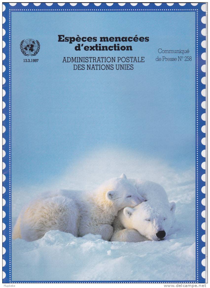 Fascination Communiqué De Presse 258 à 266 Administration Des Nations Unies 1997-1998 - Français (àpd. 1941)