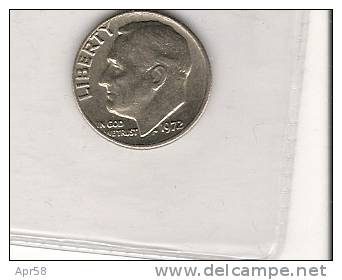 1972 One Dime - 1946-...: Roosevelt