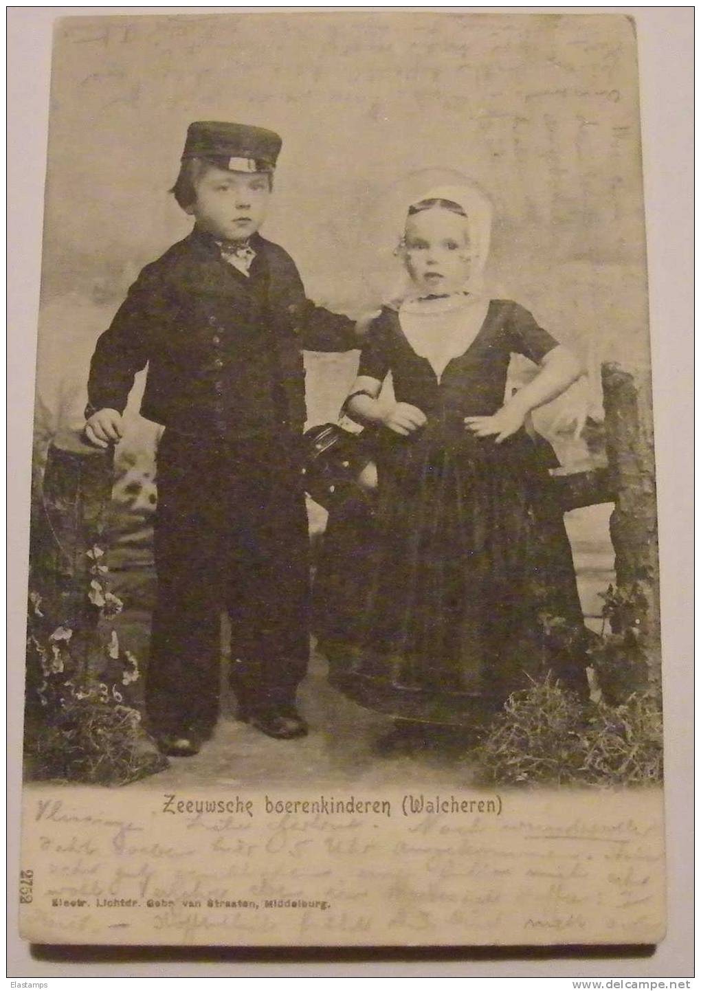 ==NL , Vlissingen , 1908 - Zeeuwsche Börenkinderen (Walcheren)NACH LONDON - Covers & Documents