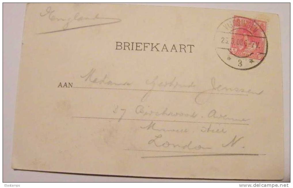 ==NL , Vlissingen , 1908 - Zeeuwsche Börenkinderen (Walcheren)NACH LONDON - Brieven En Documenten