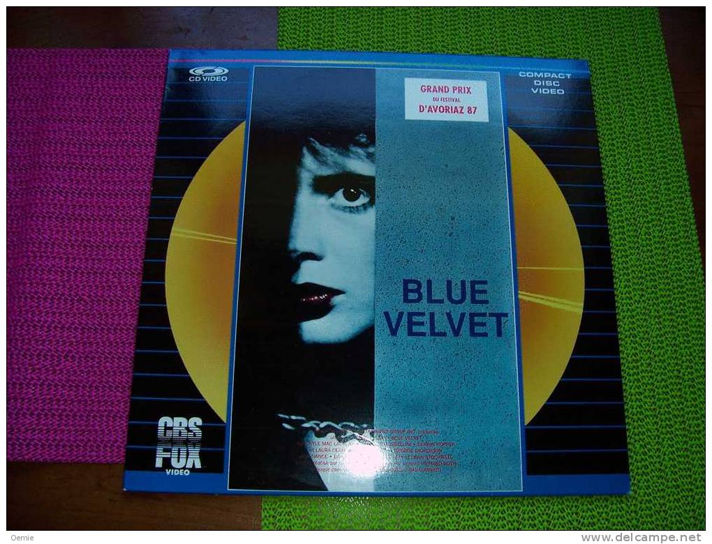 LASERDISC  CDV   °°°  Blue  Velvet   De David Lynch - Altri