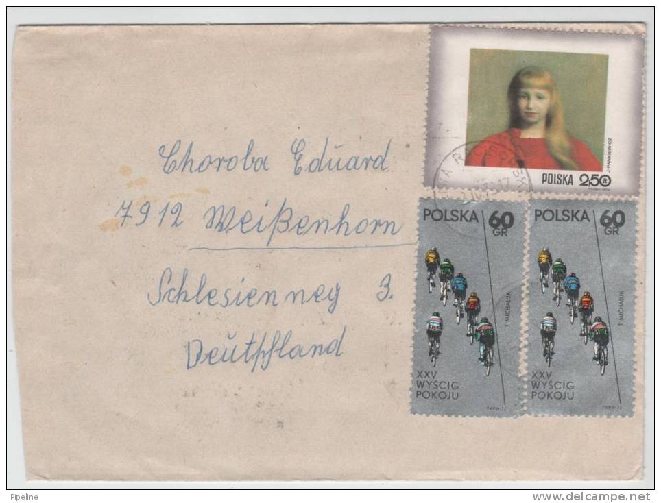 Poland Cover Sent To Germany - Covers & Documents