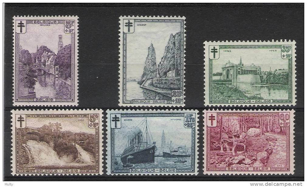 Belgie OCB 293 / 298 (*) - Unused Stamps