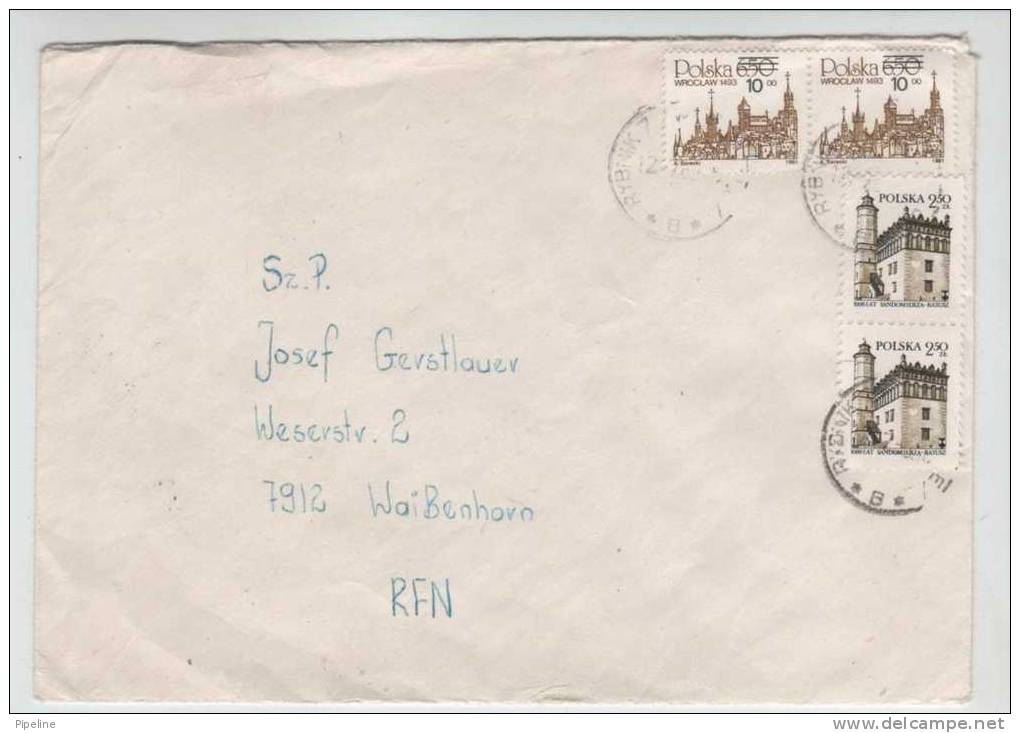 Poland Cover Sent To Germany Rybnik - Covers & Documents