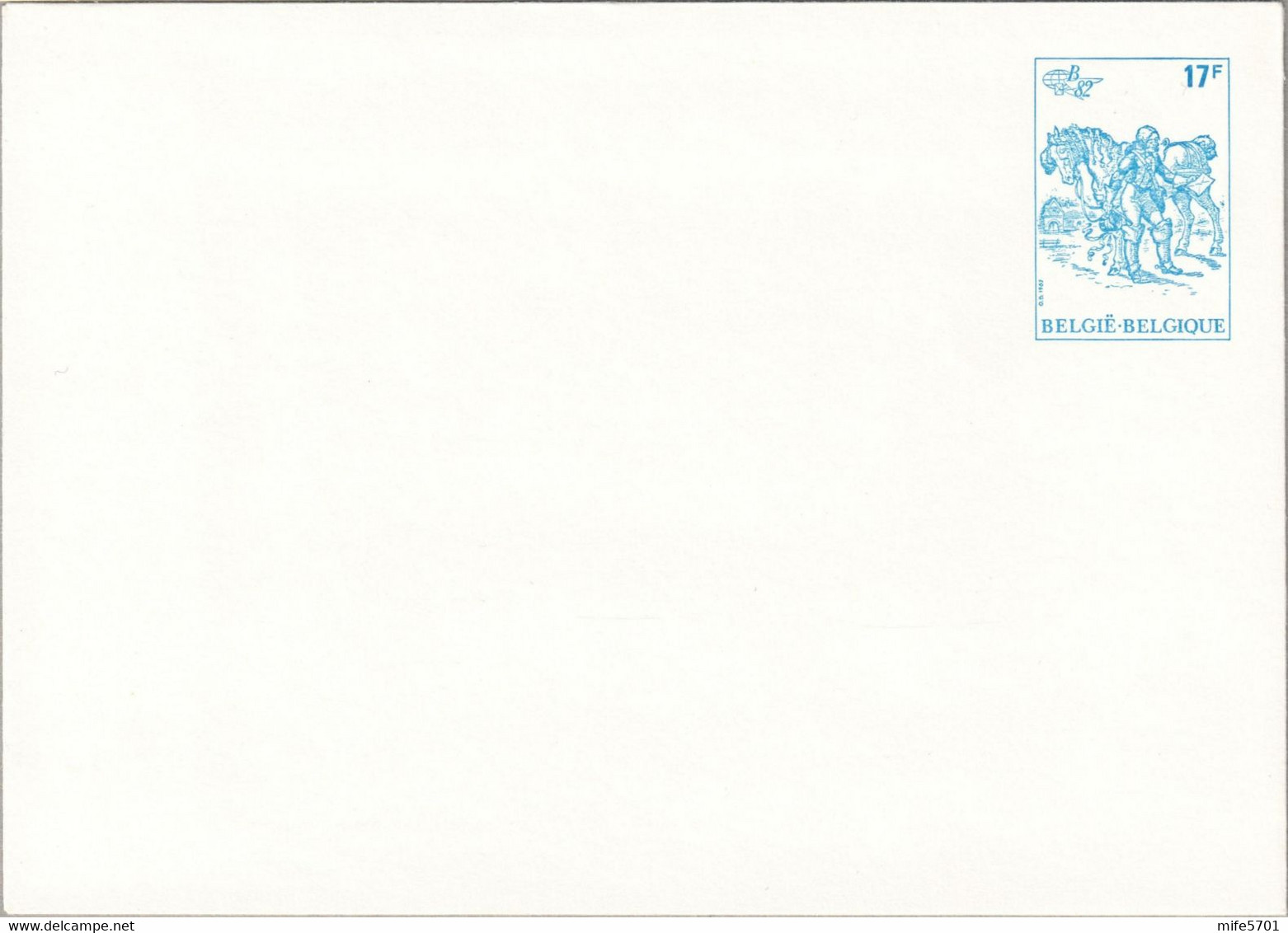 BELGIO / BELGIQUE 1982 - ENVELOPPE PREAFFRANCHIE A 17F 'BELGICA 82' - NUOVO / NEUF - Covers
