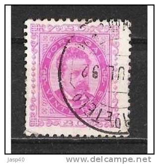 PORTUGAL AFINSA 62 - USADO, PAPEL PORCELANA, 11 1/2 - Used Stamps