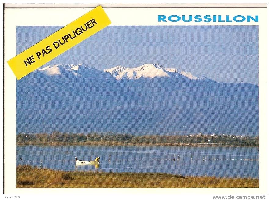 66. CANET N° 89/92004 : Pecheur Sur L´étang Du Canet, Au Fond Massif Du Canigou / CPM Circulée 1994 / BE - Canet En Roussillon