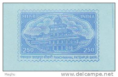 India 250 Inland Letter Postal Stationery Mint Panchmahal, Archeology, Advertisement LIC, Insurance - Enveloppes