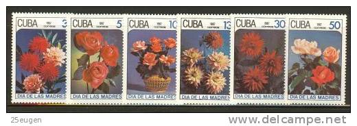 CUBA FLOWERS Set   MNH - Rosen