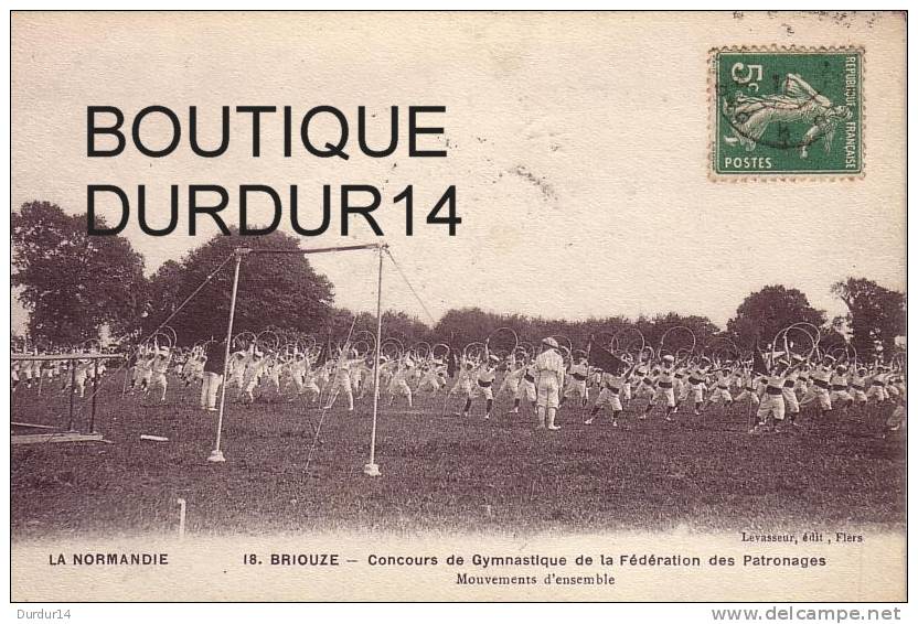 BRIOUZE ( Orne ).  Concours De Gymnastique De La Fédération Des Patronages  /  Mouvements D'ensemble ( Belle Carte...) - Briouze