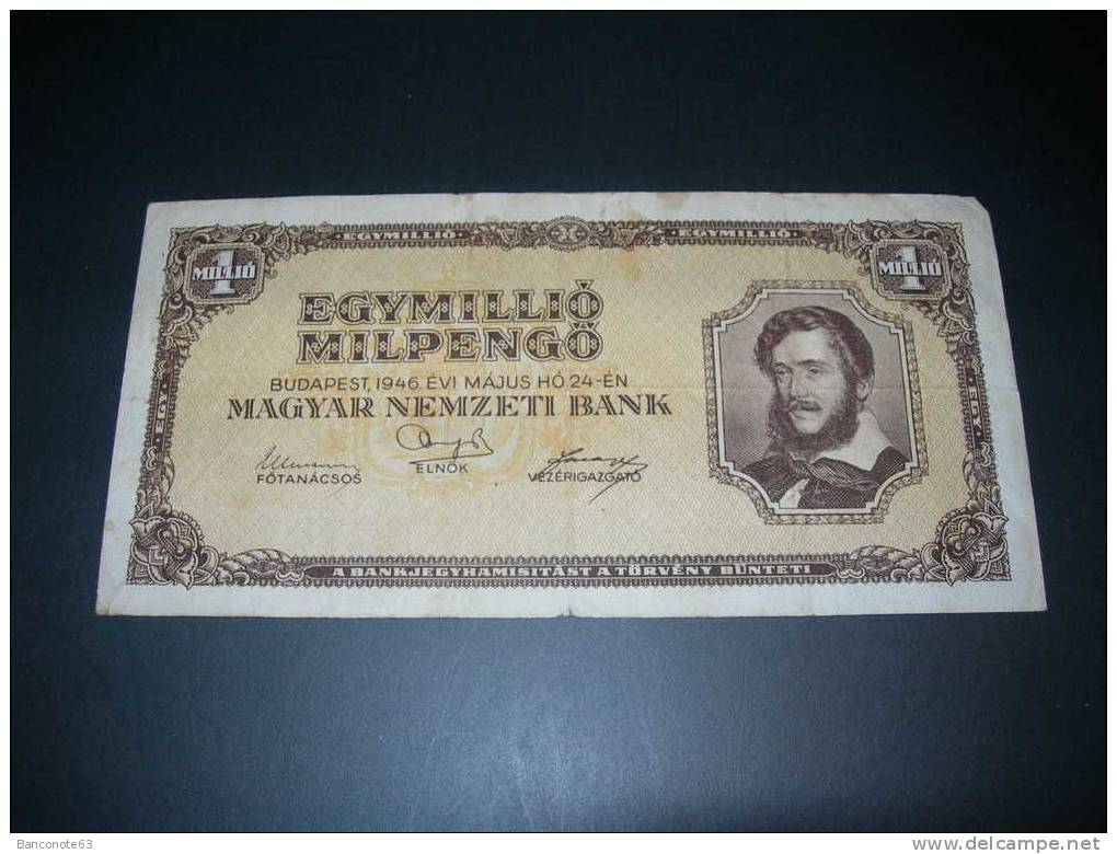 Ungheria 1 Million Millpengo 1946. - Hongarije