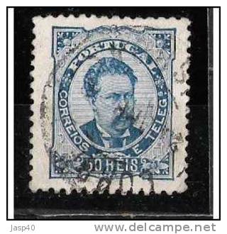 PORTUGAL AFINSA 58 - USADO , PAPEL PORCELANA  11 1/2 - Used Stamps