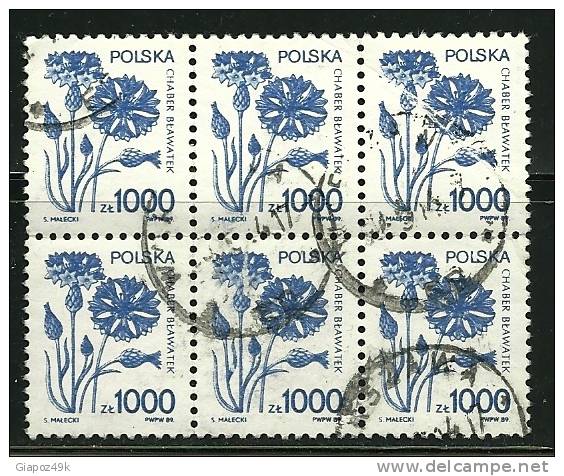 ● POLONIA 1989 - FIORI - N. 3246 Usati  - Cat. ? € - Lotto N. 911 - Gebraucht